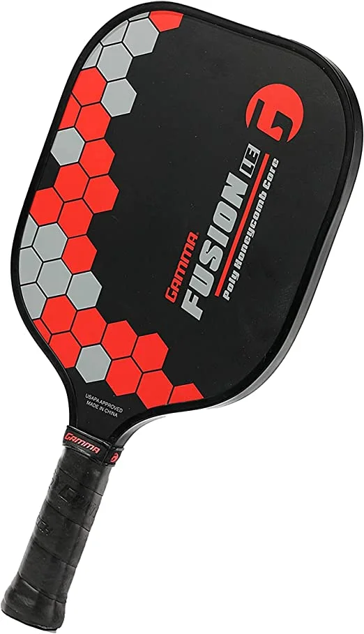GAMMA Sports Fusion Series Pickleball Paddle, Graphite, Composite Power, Indoor and Outdoor Racket