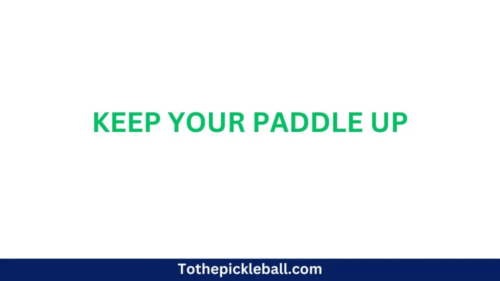 Image is about: Keep Your Paddle Up